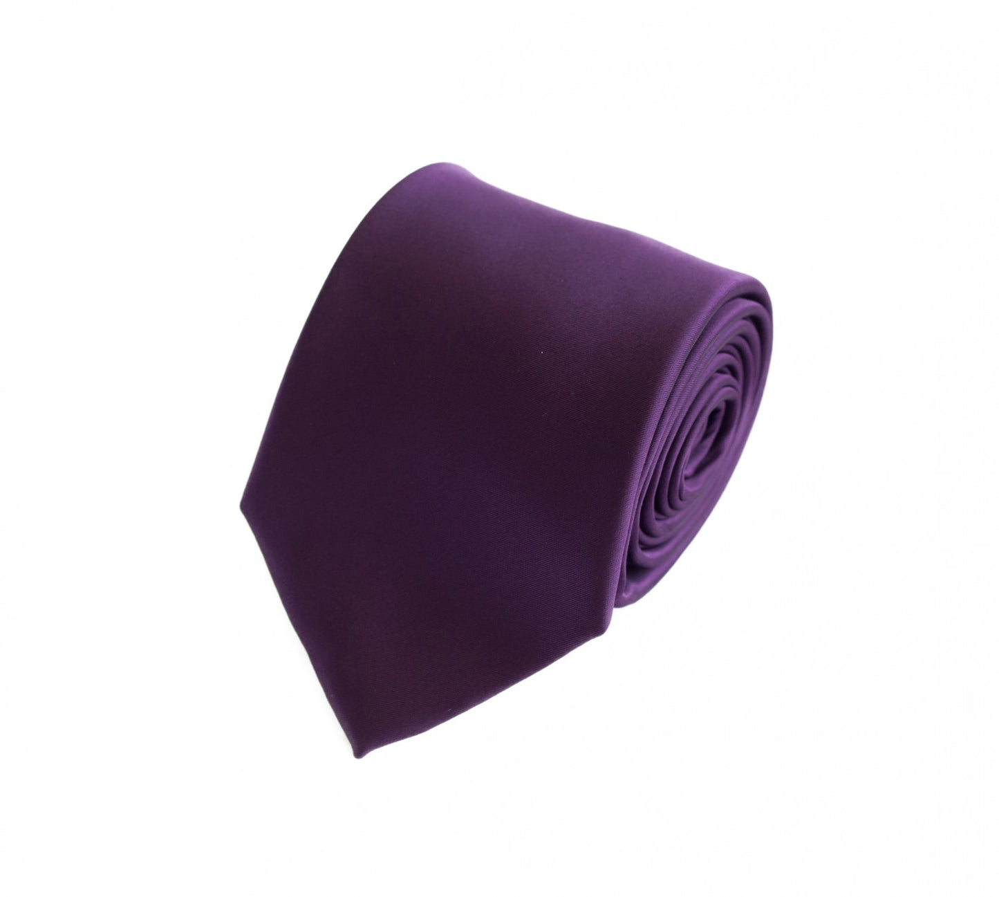 Schlips Krawatte Krawatten Binder 8cm lila uni Fabio Farini