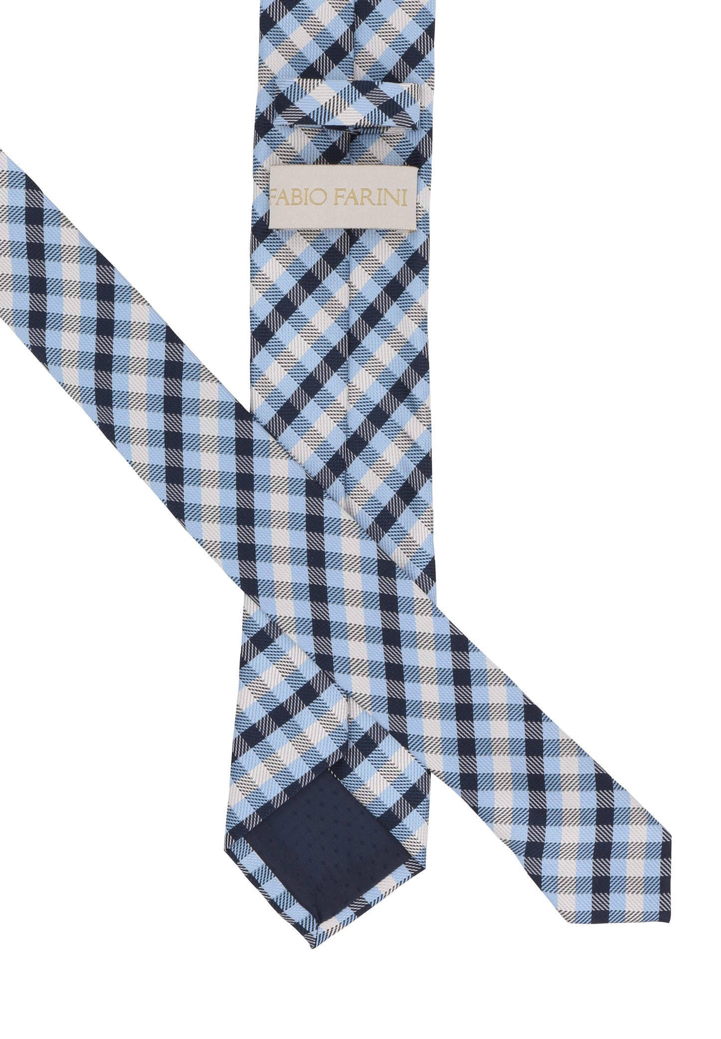 Fabio Farini - karierte und elegante Krawatte in 6 cm und 8 cm zur Auswahl