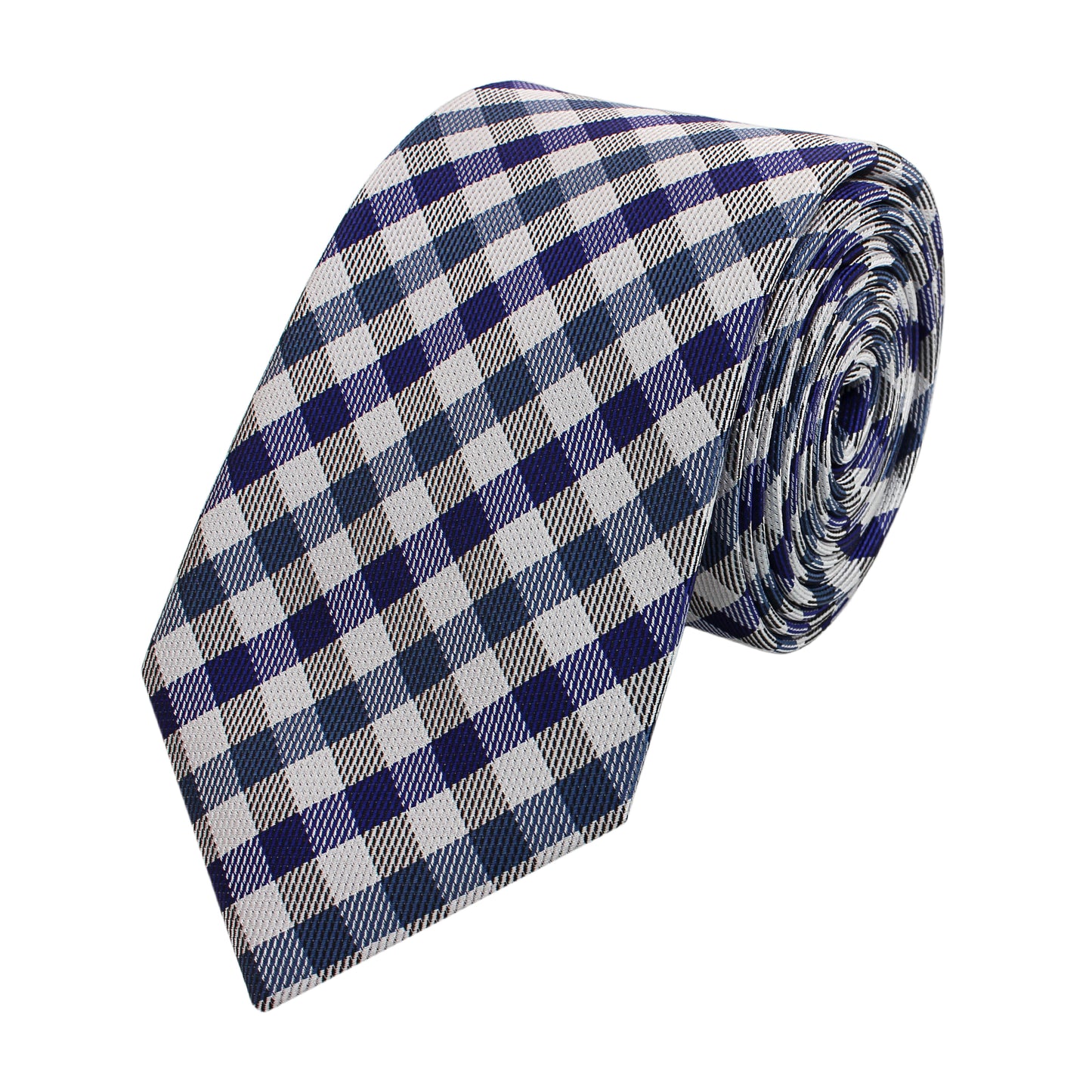 Fabio Farini - karierte und elegante Krawatte in 6 cm und 8 cm zur Auswahl