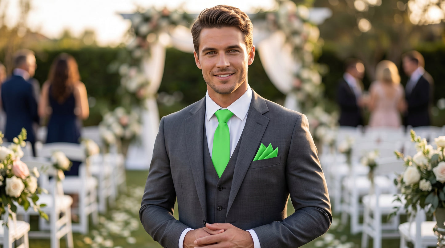Fabio Farini Herren Krawatten Set 10er Farbmix 26 6cm/8cm