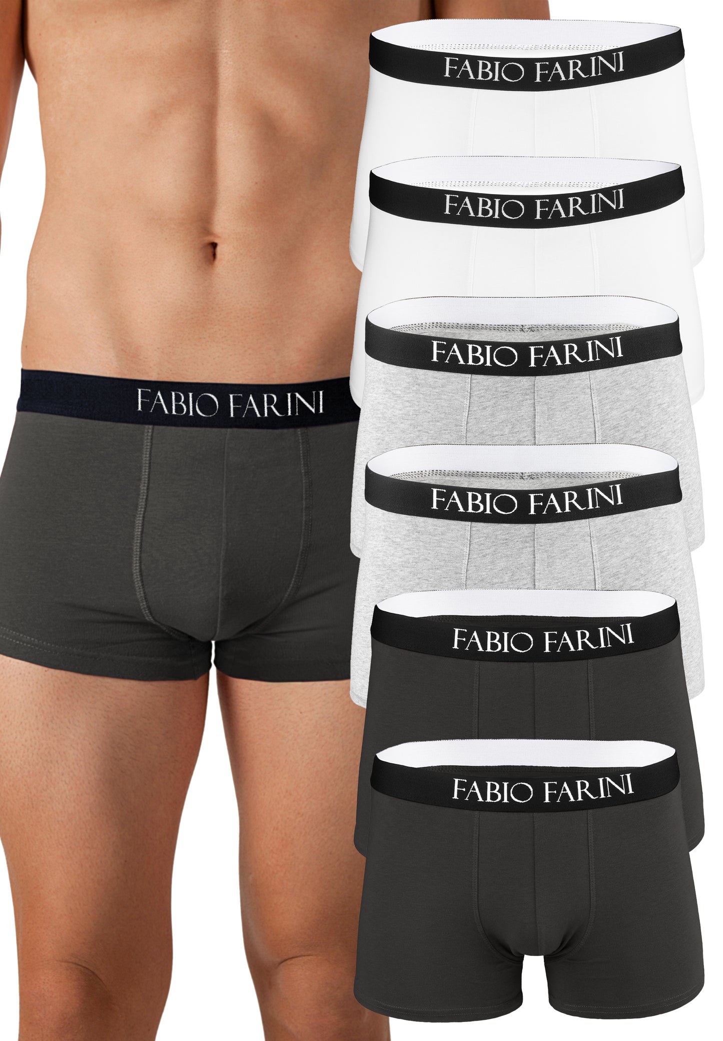 Fabio Farini 6er Pack Herren Boxershorts