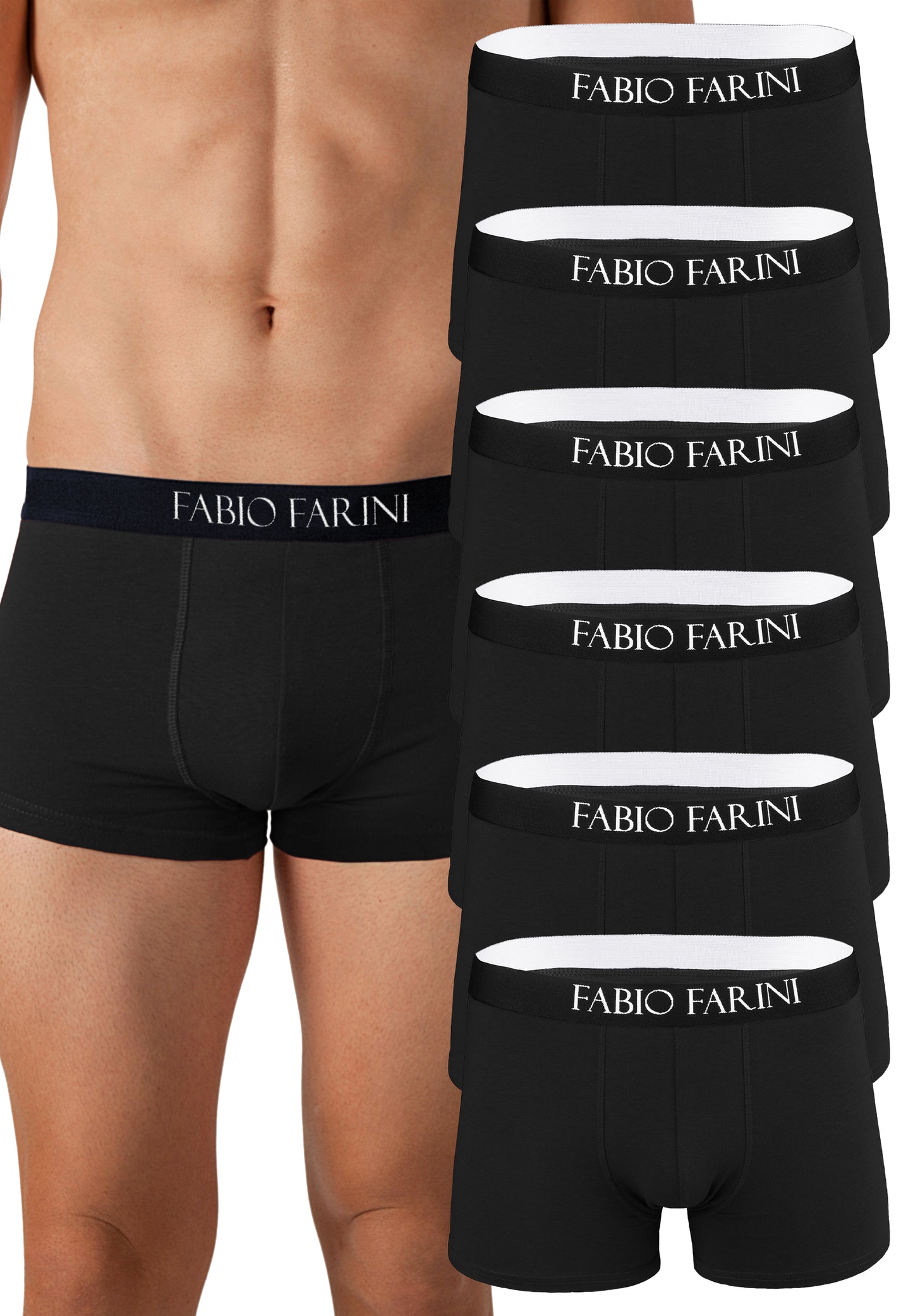 Fabio Farini 6er Pack Herren Boxershorts