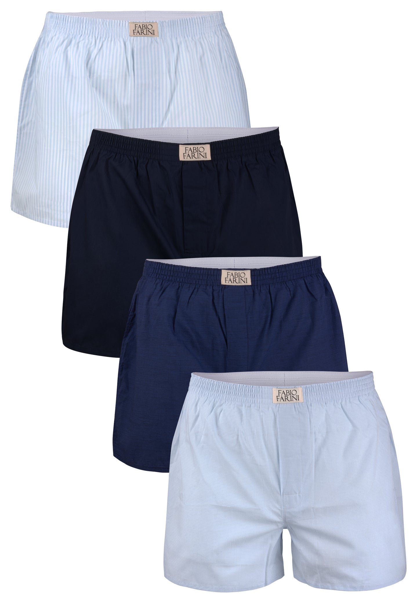 Fabio Farini Webboxershorts aus 100% Baumwolle