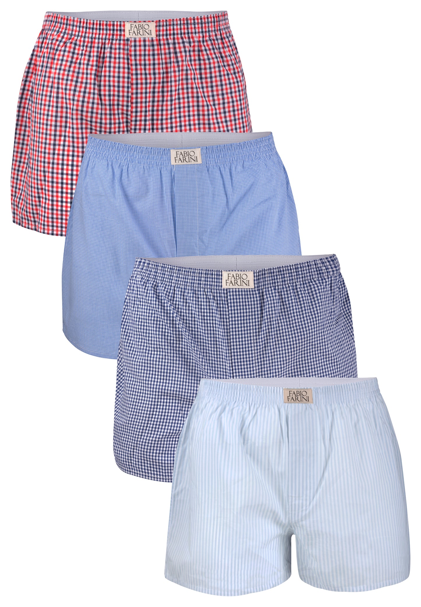 Fabio Farini Webboxershorts aus 100% Baumwolle