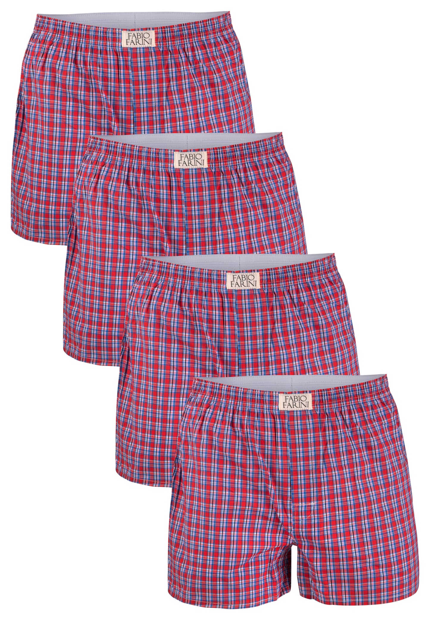 Fabio Farini Webboxershorts aus 100% Baumwolle