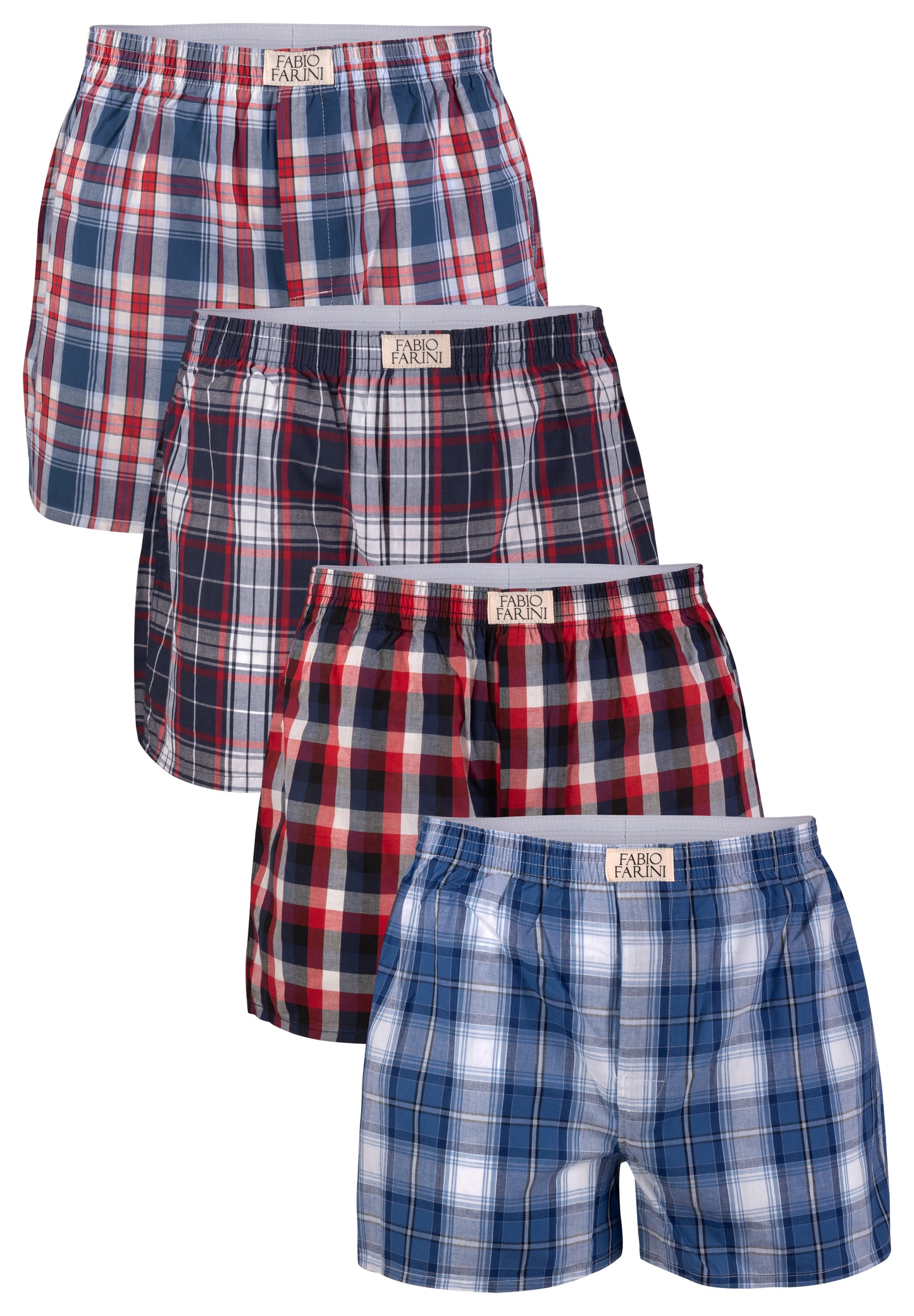 Fabio Farini Webboxershorts aus 100% Baumwolle