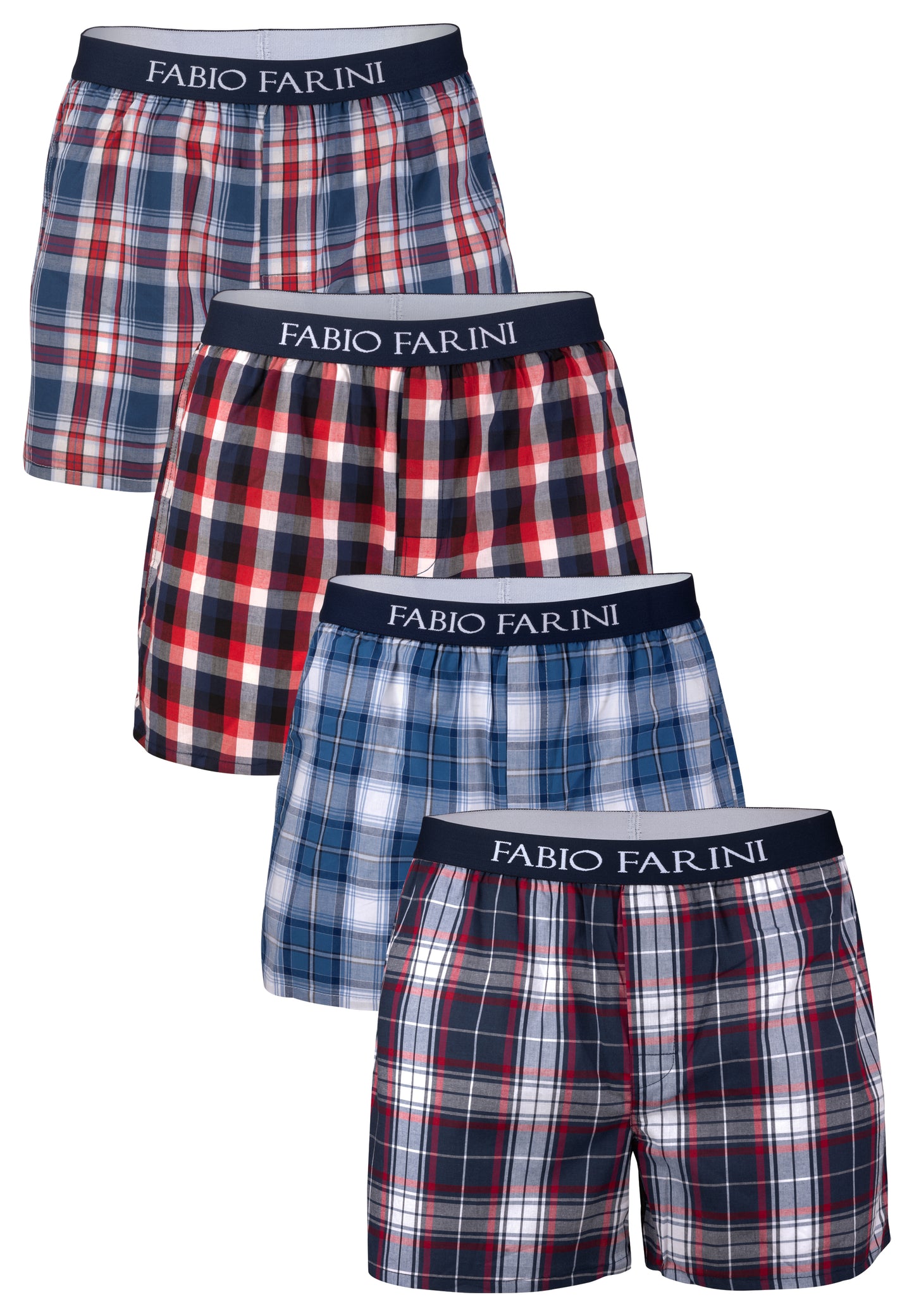 Fabio Farini Webboxershorts aus 100% Baumwolle