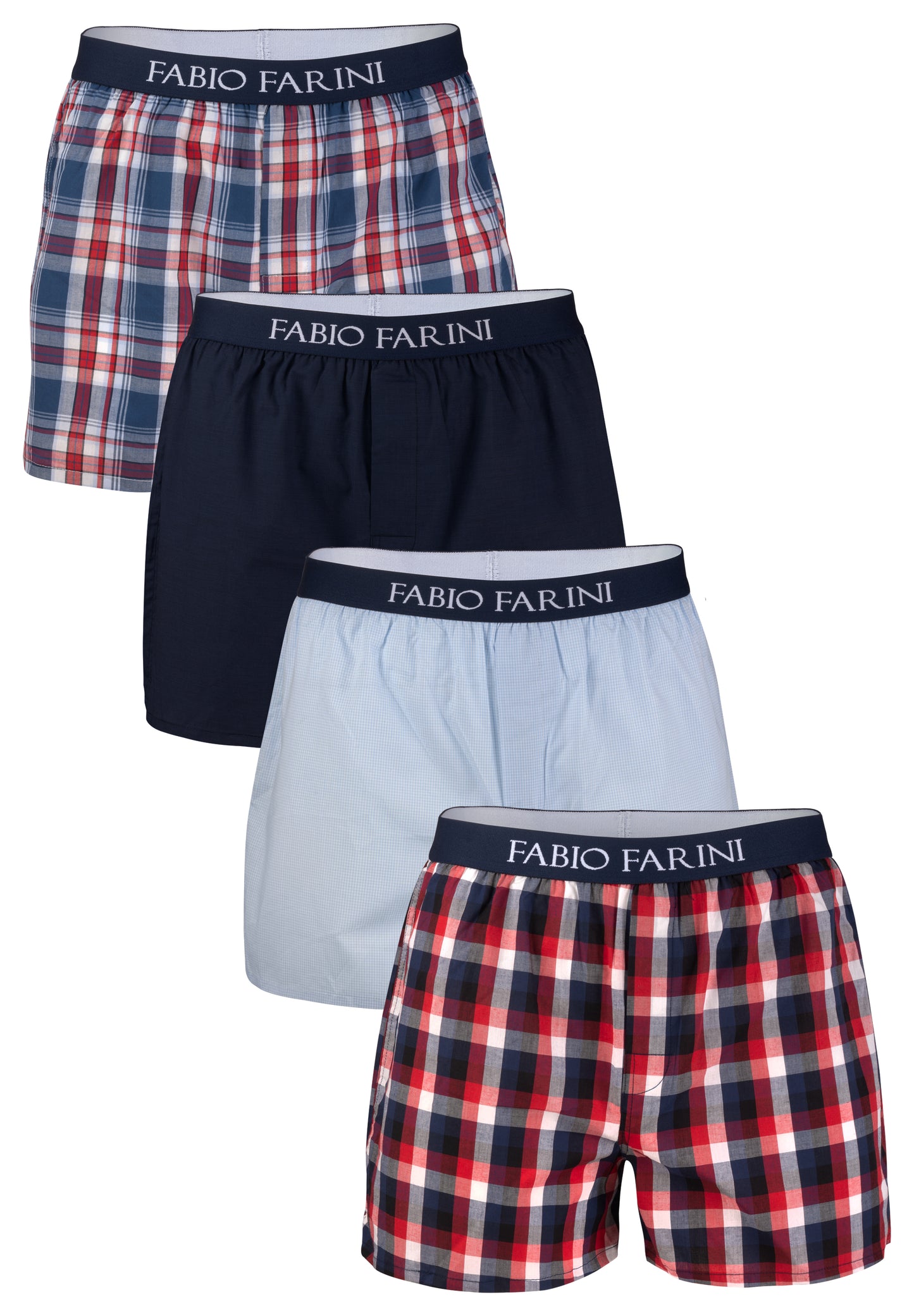 Fabio Farini Webboxershorts aus 100% Baumwolle