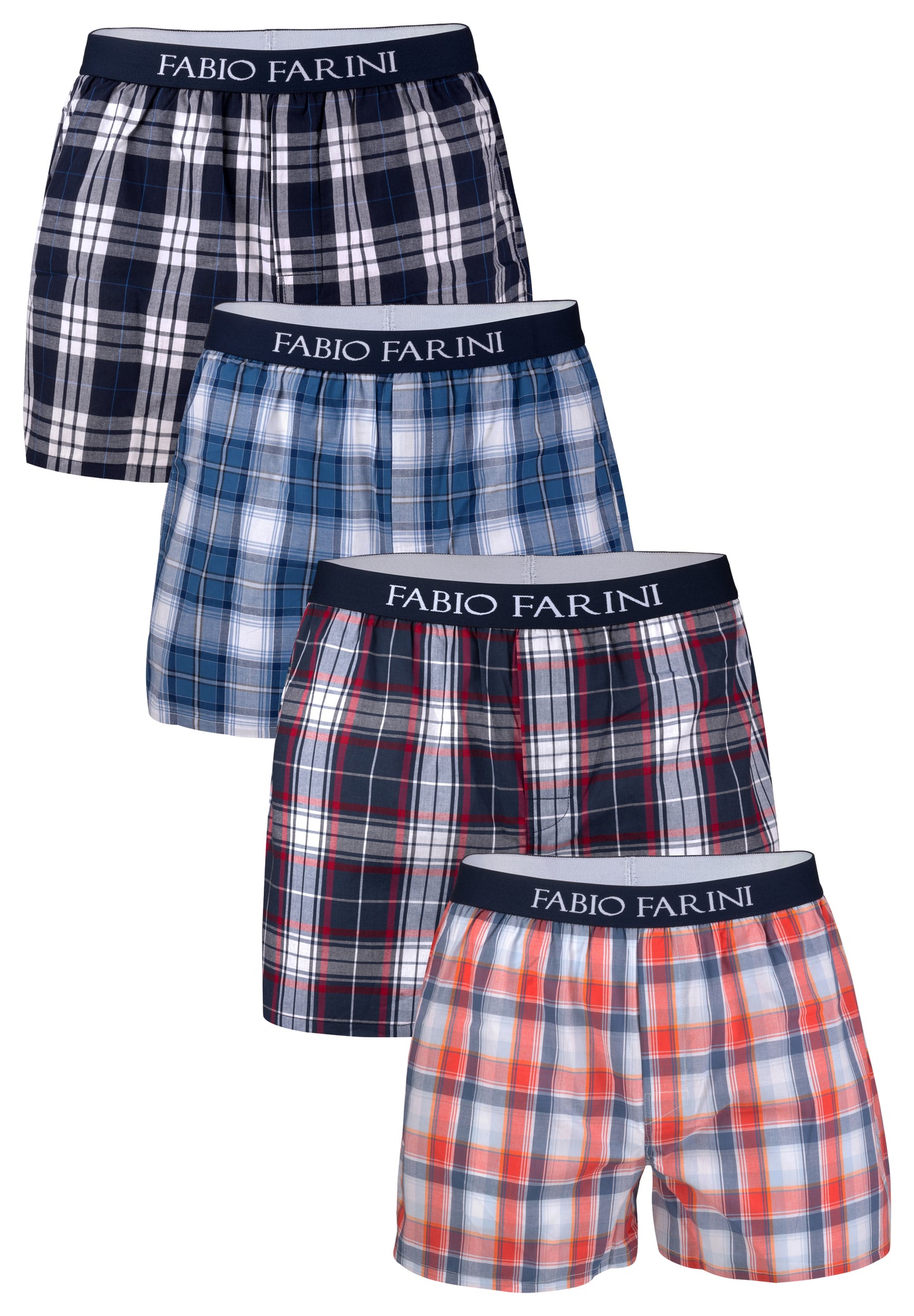 Fabio Farini Webboxershorts aus 100% Baumwolle