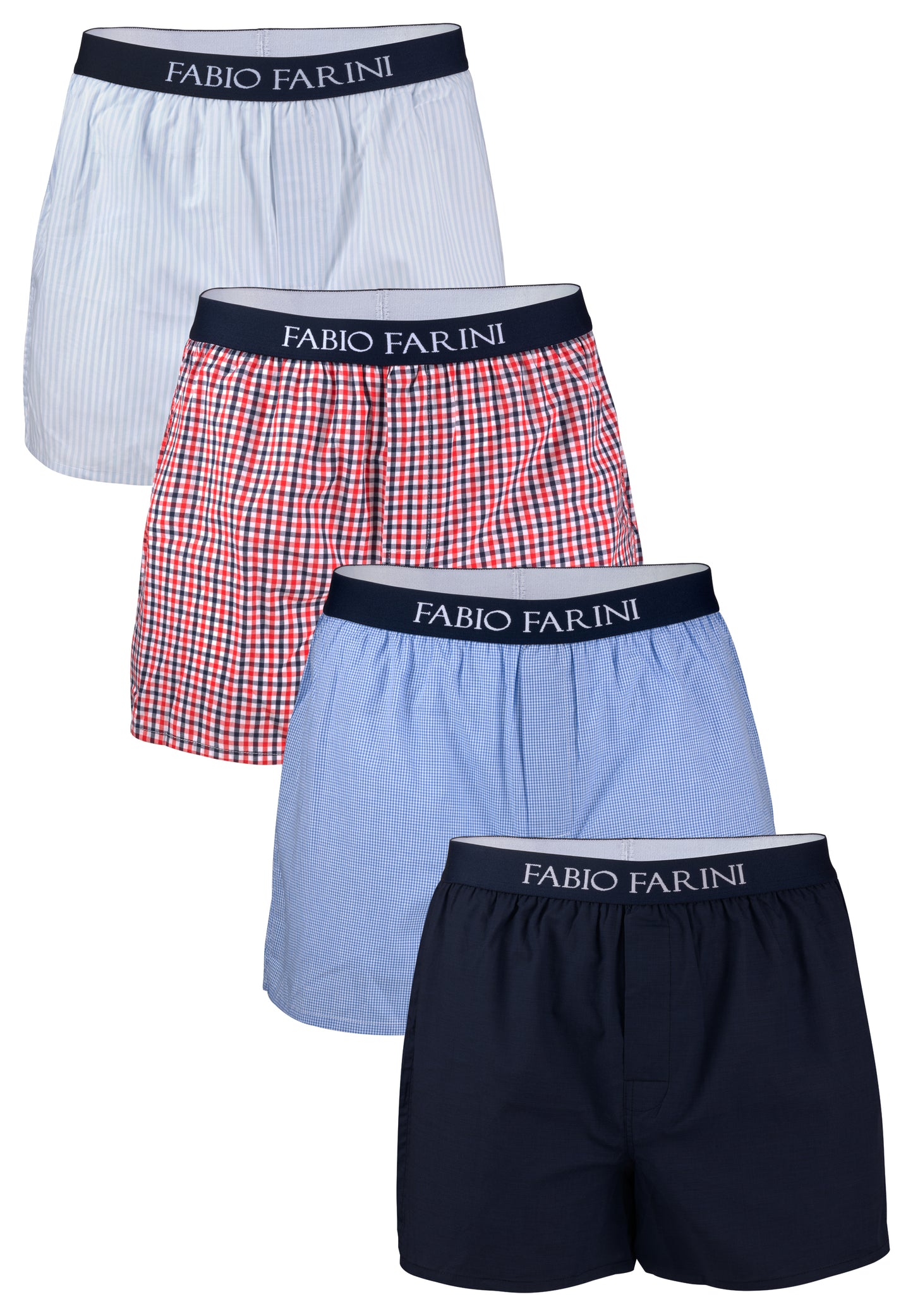 Fabio Farini Webboxershorts aus 100% Baumwolle