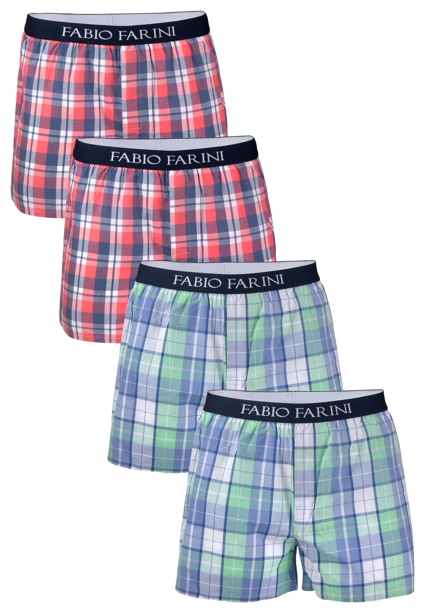 Fabio Farini Webboxershorts aus 100% Baumwolle