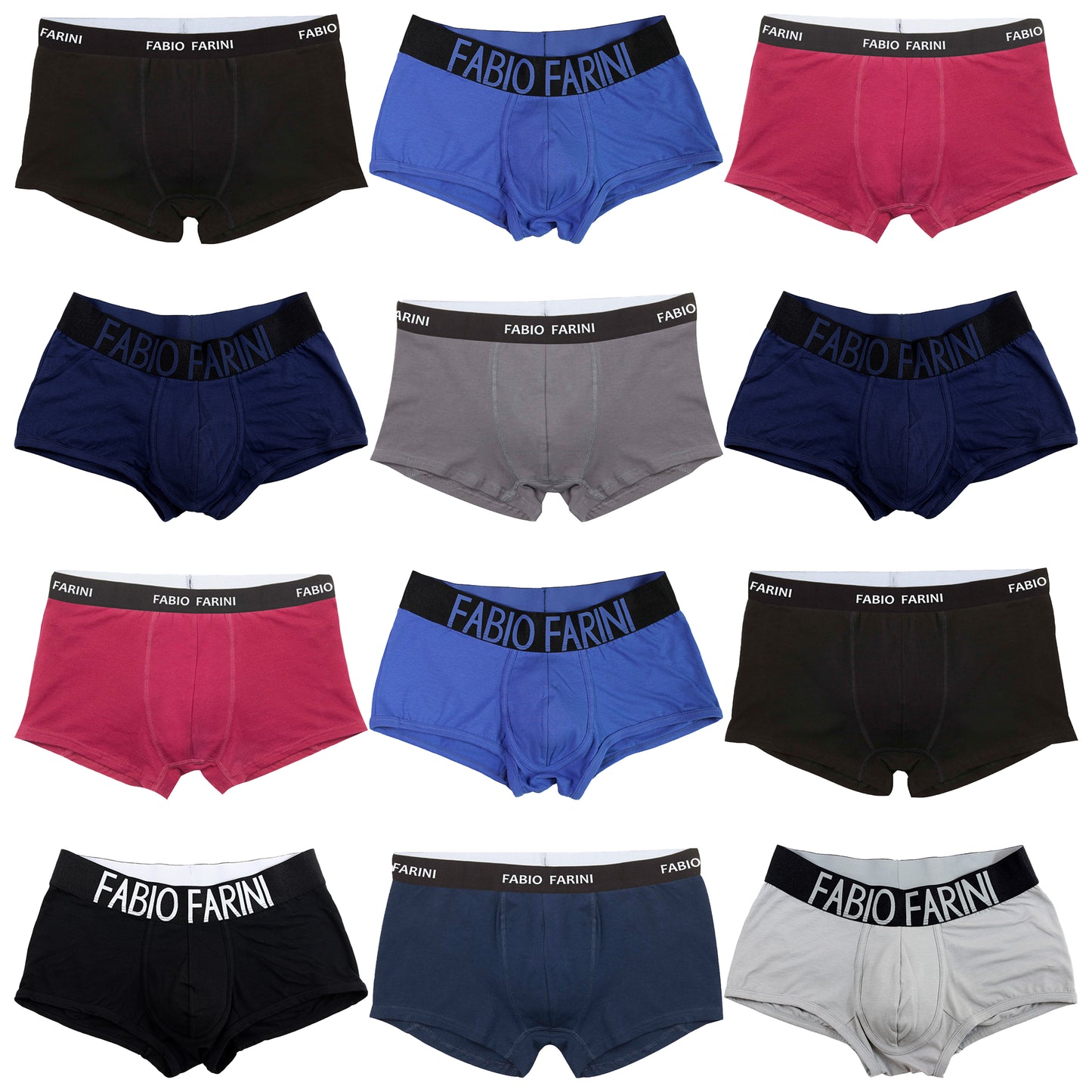 Fabio Farini Sparset Herren Boxershorts aus 95% Baumwolle