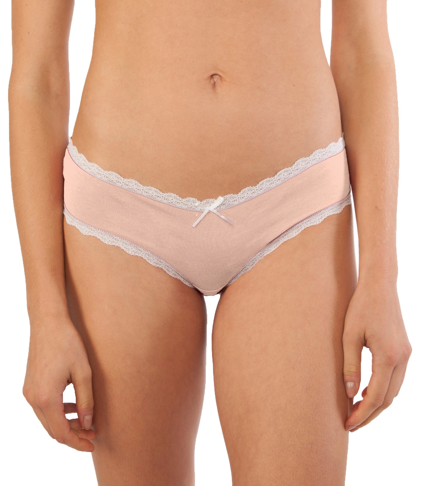 Fabio Farini 6er-Pack Damen Baumwoll Slips Pantys mit Spitze