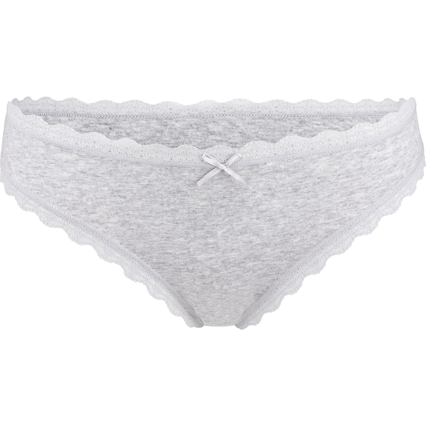 Fabio Farini 4er Pack Damen Bikini Slips mit Spitze aus 95% Baumwolle