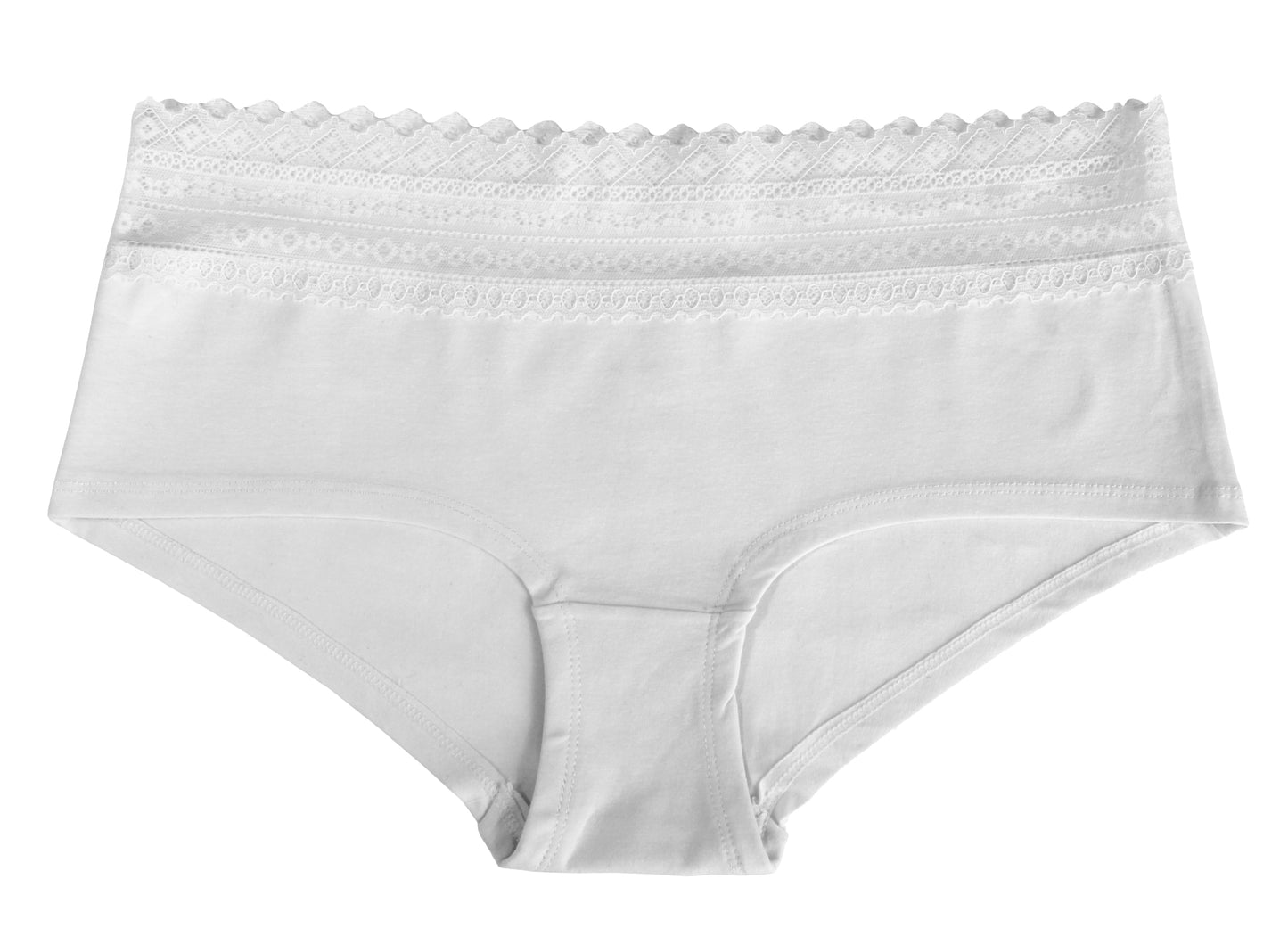 Fabio Farini 6er Pack Damen Hipster Pantys mit Spitzenbund aus 95% Baumwolle