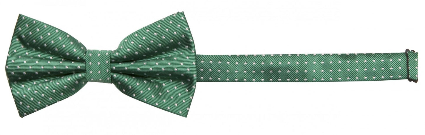 Fliege grün weiß gepunktet Schleife Polka Dots Fabio Farini Punkte Querbinder