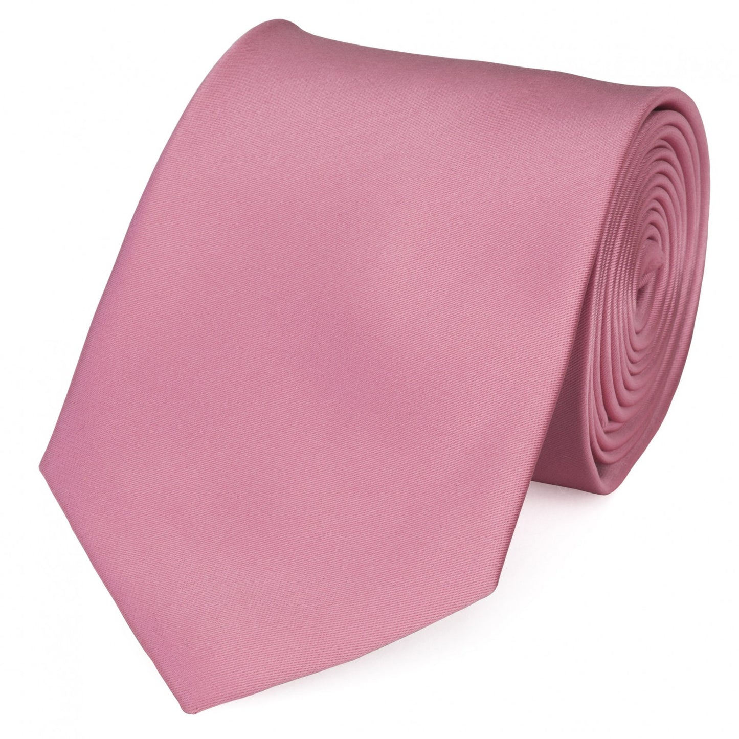 Schlips Krawatte Krawatten Binder 8cm rosa / rosé -uni Fabio Farini