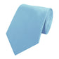 Schlips Krawatte Krawatten Binder 8cm hellblau uni  Fabio Farini