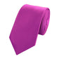 Schlips Krawatte Krawatten Binder 6cm Fuchsia Farbe uni Fabio Farini