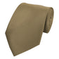 Schlips Krawatte Krawatten Binder 8cm dunkelgold kupfer Fabio Farini