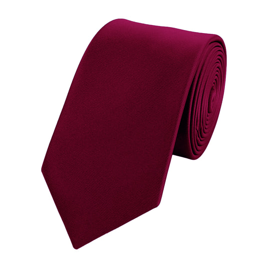 Schlips Krawatte Krawatten Binder Breit 6cm Rot einfarbig Fabio Farini