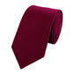 Schlips Krawatte Krawatten Binder Breit 6cm Rot einfarbig  Fabio Farini