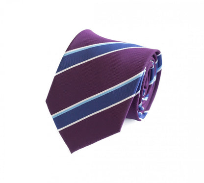 Fabio Farini Krawatten Klassisch Modern mit Lila 8cm Breite