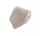 Schlips Krawatte Krawatten Binder 8cm gold grau weiß gestreift Fabio Farini