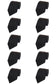 Krawatten unisets 8cm