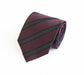 Schlips Krawatte Krawatten Binder 8cm altrosa rot schwarz gestreift Fabio Farini