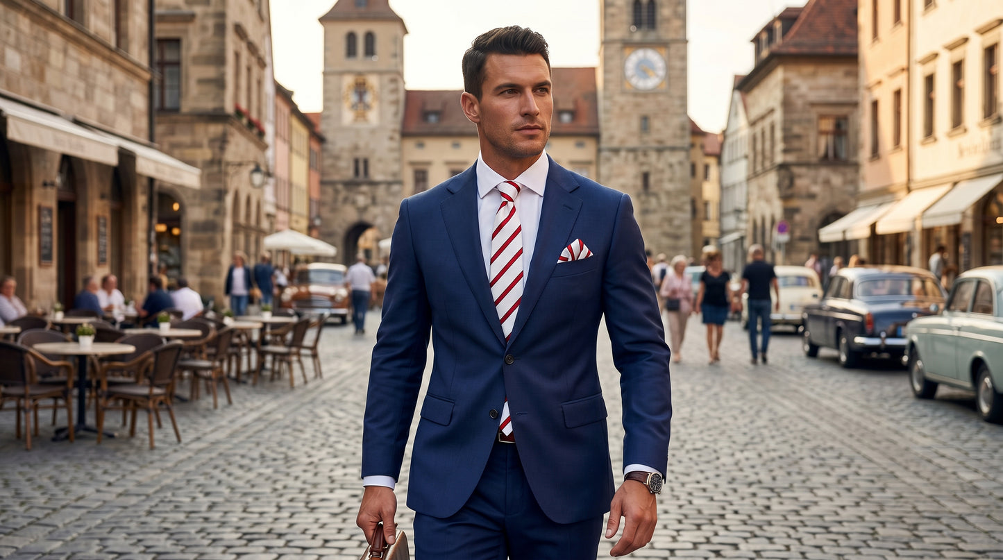 Fabio Farini Herren Krawatten Set 05er Farbmix 33 6cm/8cm