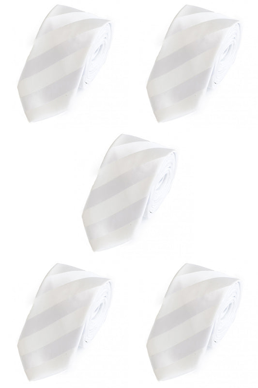 Fabio Farini Herren Krawatten Set 05er oder 10er unifarben 6cm