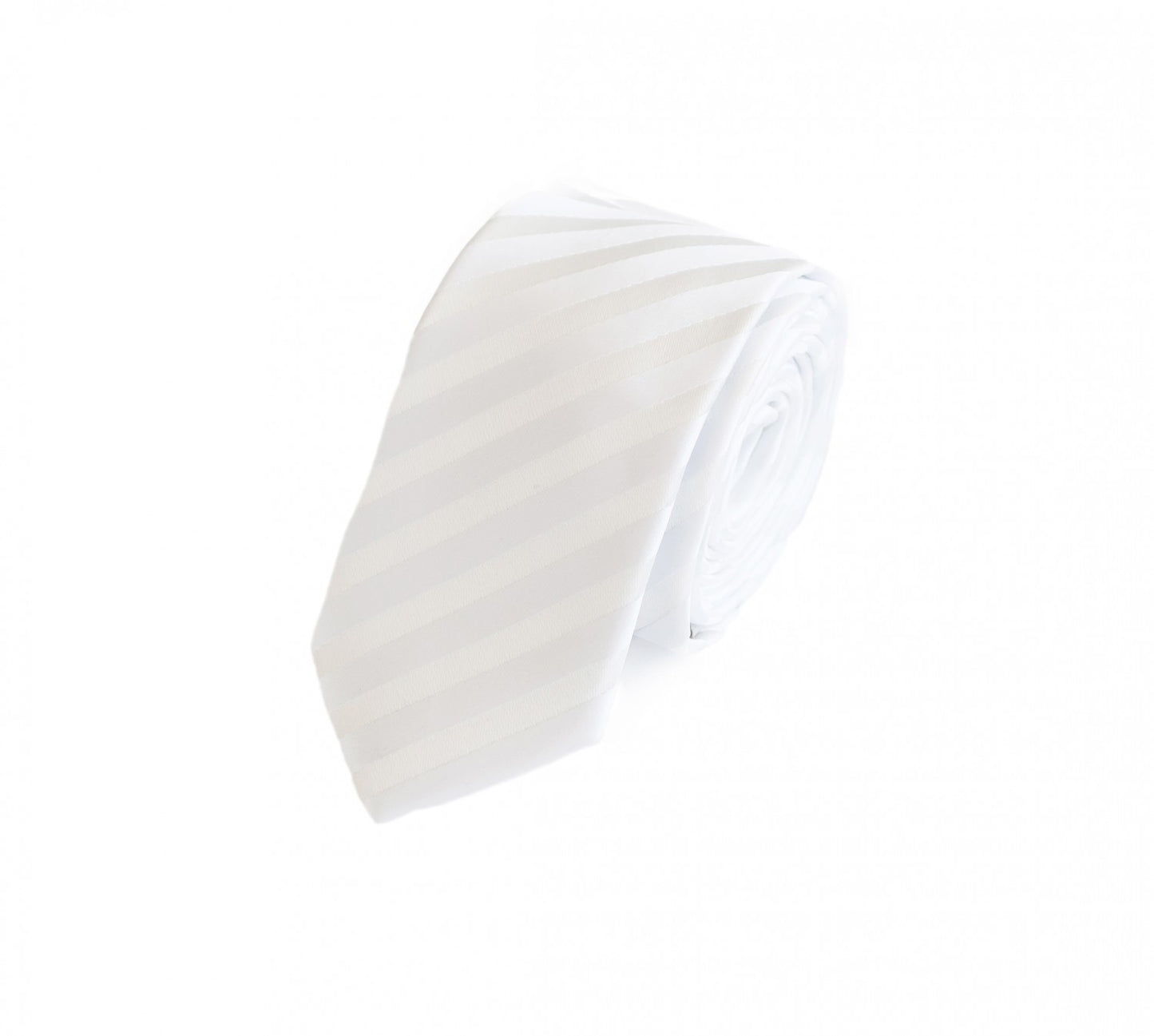 Schlips Krawatte Krawatten Binder 6cm weiß uni Fabio Farini