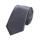Schlips Krawatte Krawatten Binder 6cm grau uni Fabio Farini