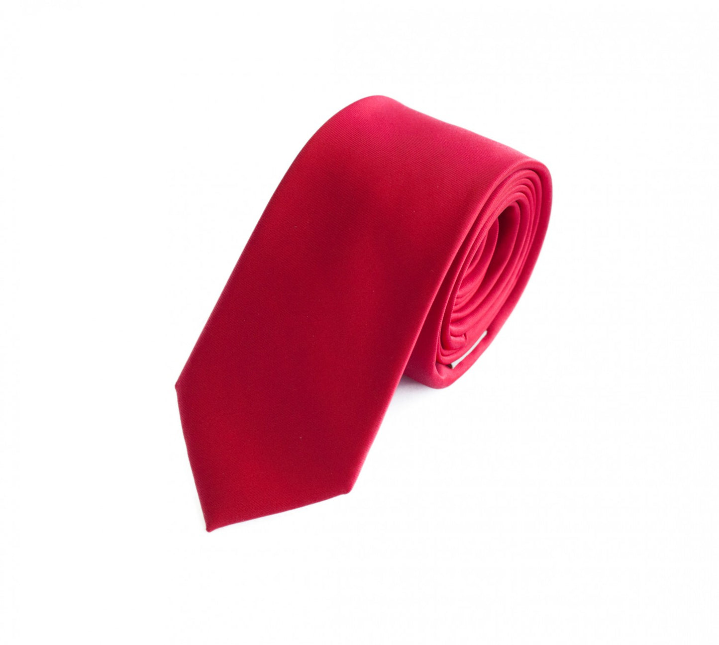 Schlips Krawatte Krawatten Binder 6cm rot uni Fabio Farini