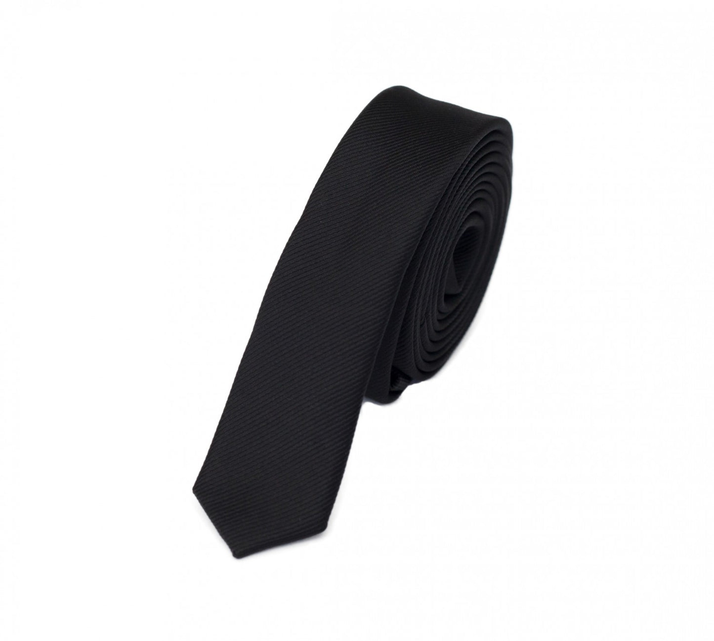 Schlips Krawatte Krawatten Binder 3cm schwarz uni Fabio Farini