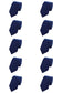 Krawatten unisets 6cm