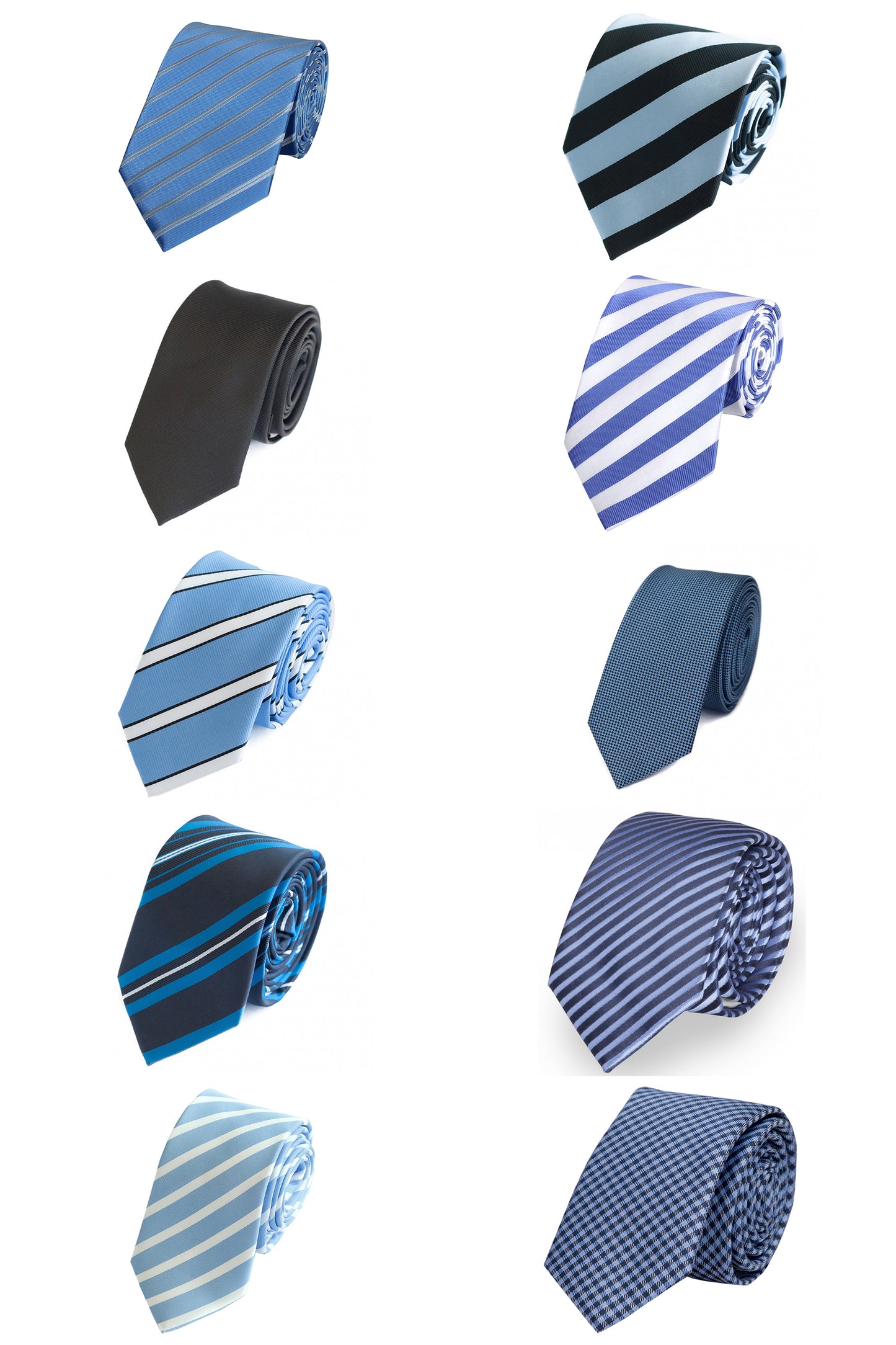 Krawatten 10er Blau 1