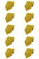 Krawatten unisets 8cm