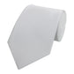 Schlips Krawatte Krawatten Binder  8cm Weiß Waffel-Optik uni Fabio Farini