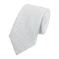 Schlips Krawatte Krawatten Binder Schmal 6cm Weiß kariert uni Fabio Farini