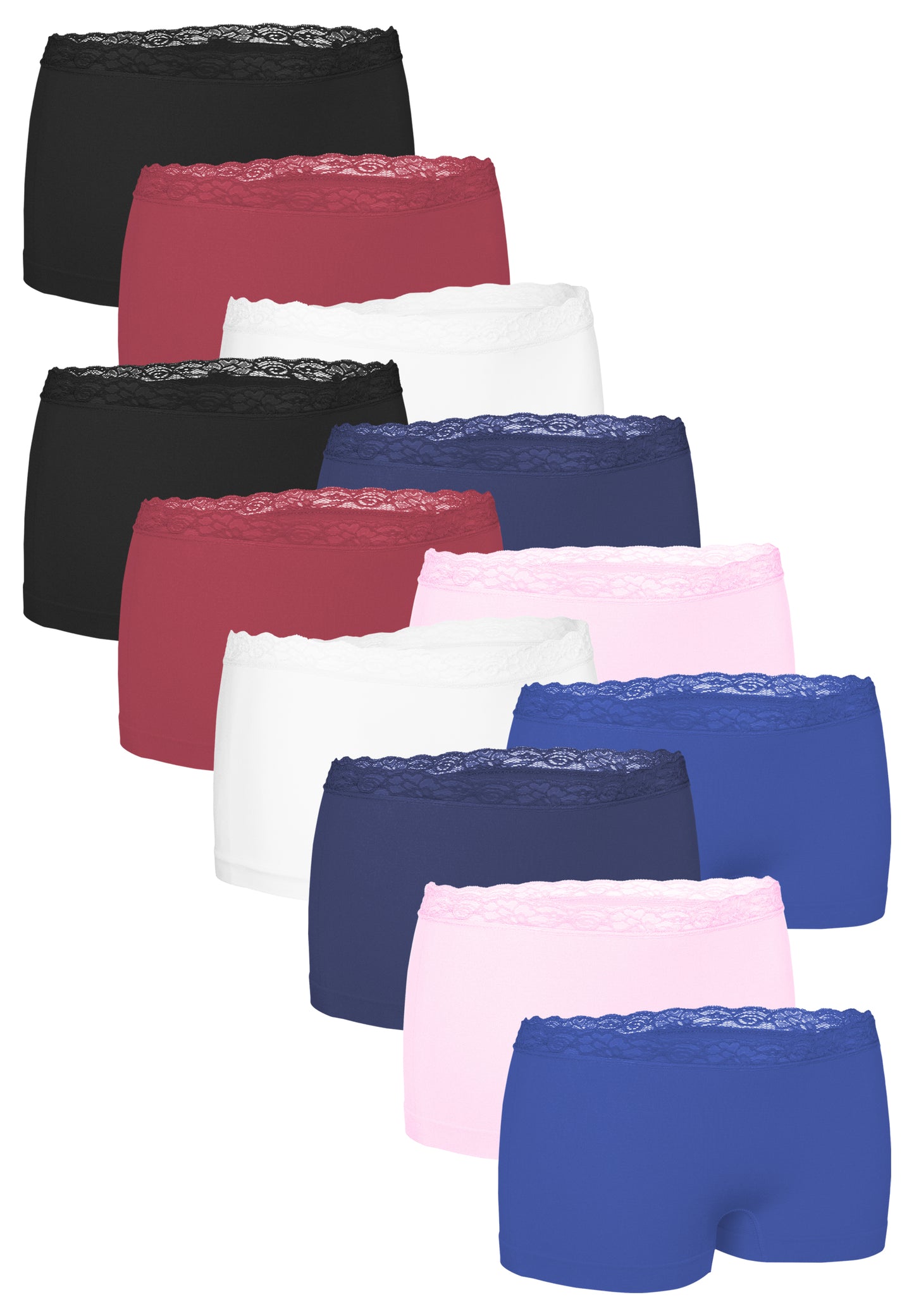 seamless Damen-Pantys mit Spitze, in Schwarz oder als Farb-Mix