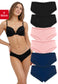 Fabio Farini 6er-Pack Damen Baumwoll Slips Pantys mit Spitze