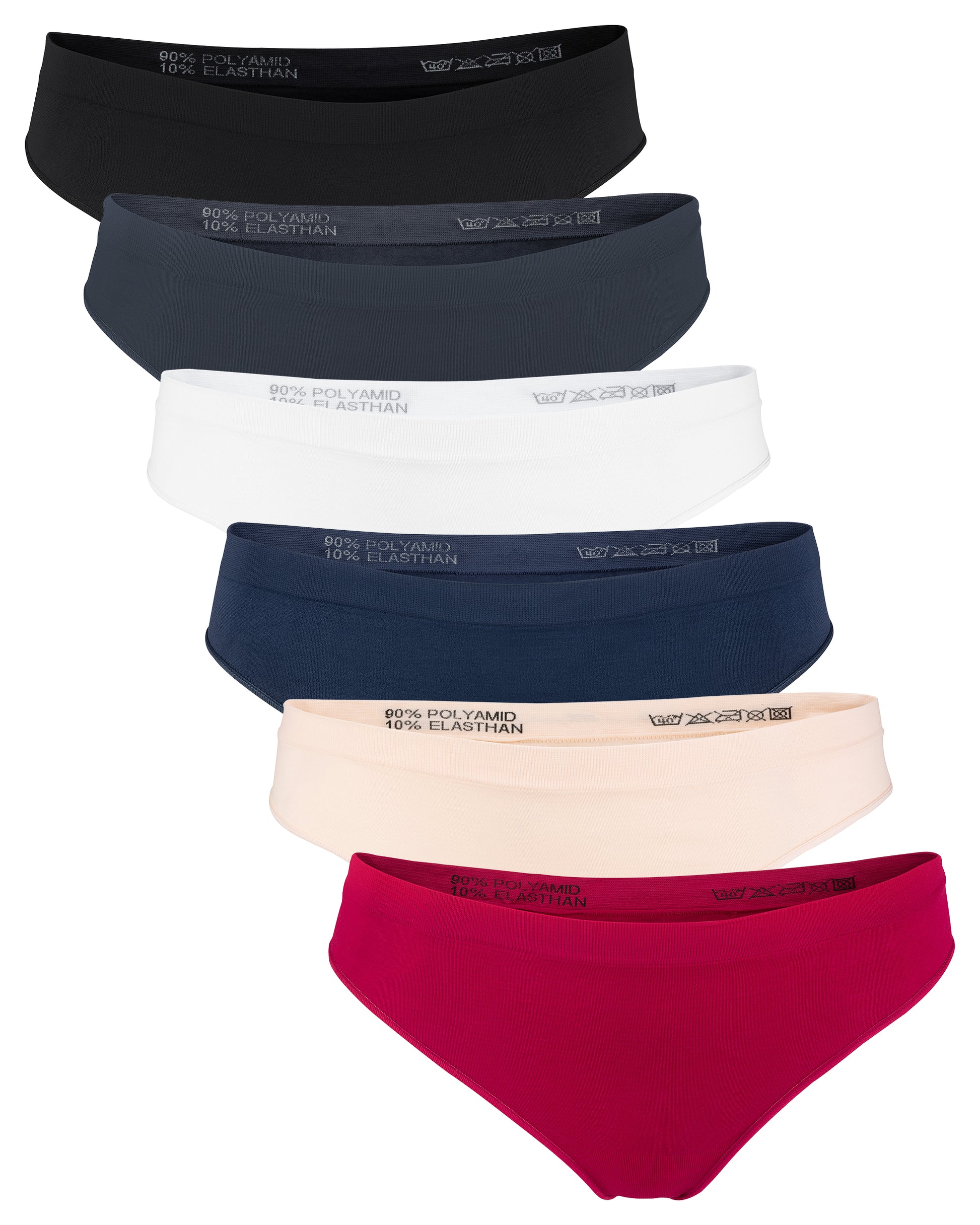 Fabio Farini Panty Damen Hotpants Unterhosen - Frauen Boxershorts Seamless  (Spar-Set, 6-St) angenehmes Tragegefühl ohne Nähte, zufällig ausgewählte  Farben