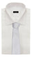 Schlips Krawatte Krawatten Binder 8cm weiß Karomuster uni Fabio Farini