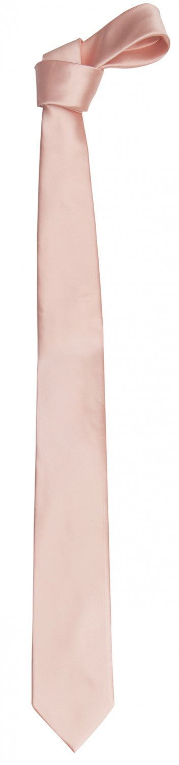 Schlips Krawatte Krawatten Binder 8cm lachs rosa uni Fabio Farini