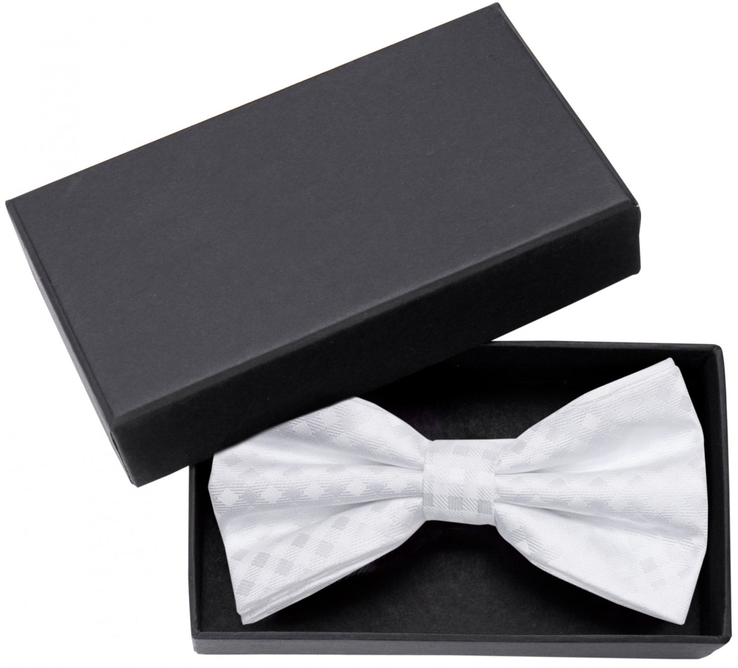 Fliege weiß kariert uni Hochzeit Schleife Fabio Farini Querbinder Karomuster