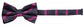 Fliege nachtblau pink gestreift Glanz Struktur Schleife Fabio Farini Querbinder