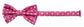 Fliege pink gepunktet weiß Struktur Polka Dots Schleife Fabio Farini Querbinder