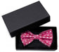 Fliege pink gepunktet weiß Struktur Polka Dots Schleife Fabio Farini Querbinder